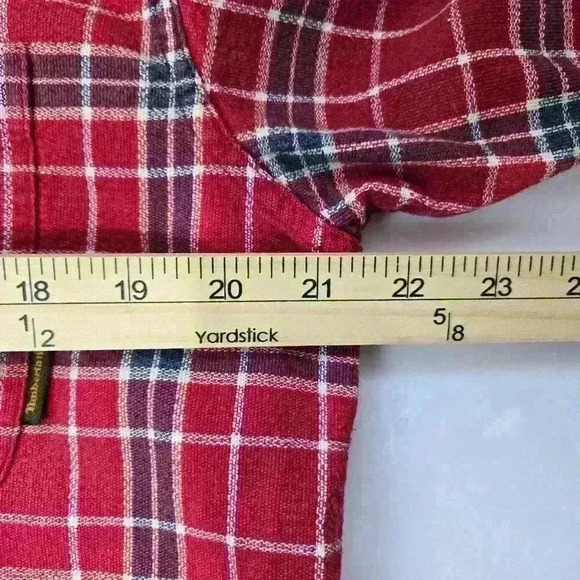 Men's Timberland Weathergear Red Plaid - short sleeve  -Size M - Picture 8 of 8
